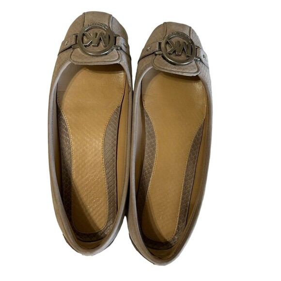 Michael Kors Womens 6.5M Fulton Moc Ballet Flat Suede Leather Gray  Shoes - Picture 6 of 11